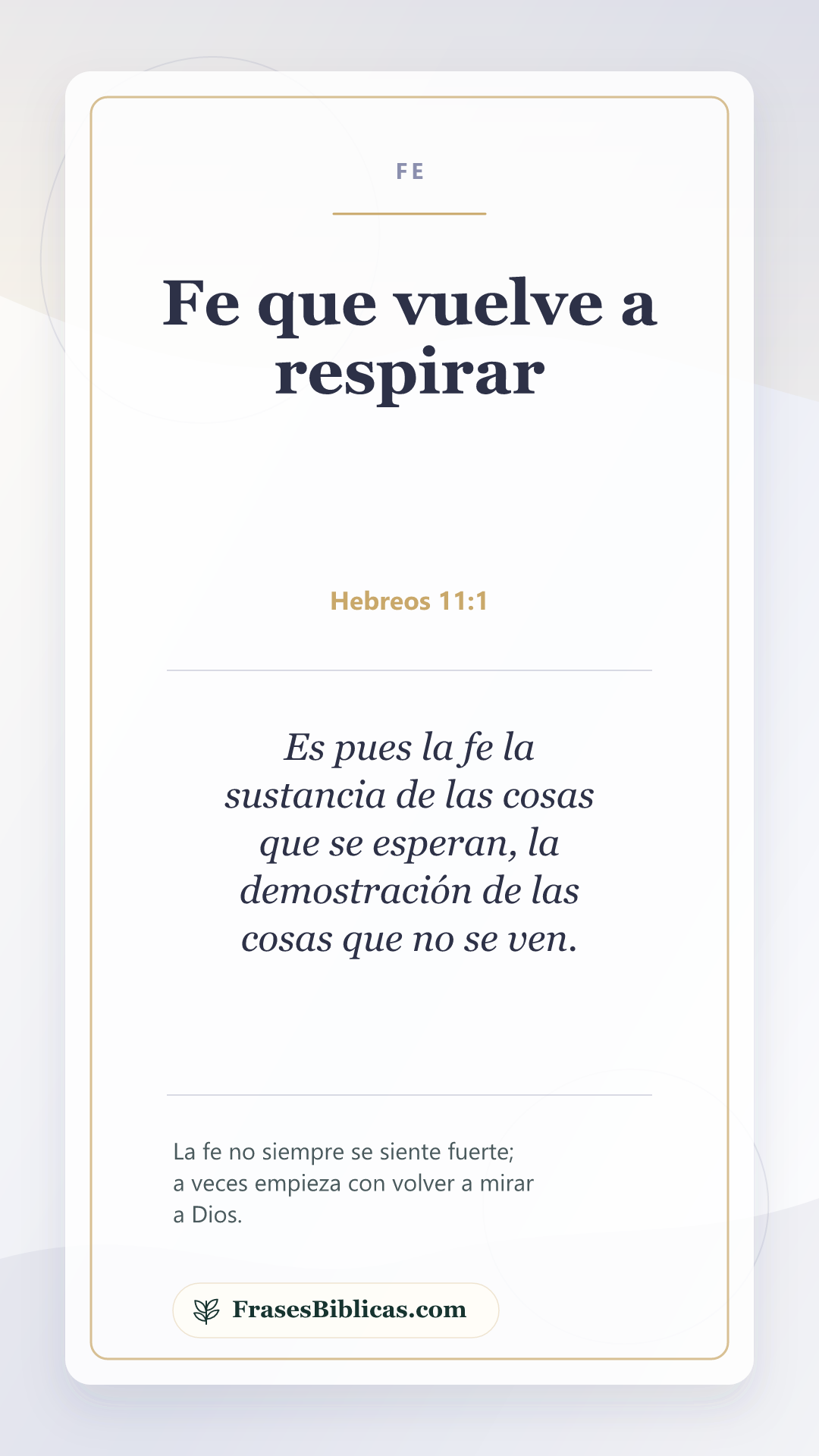 Imagen: Versículos para fortalecer la fe y volver a confiar
